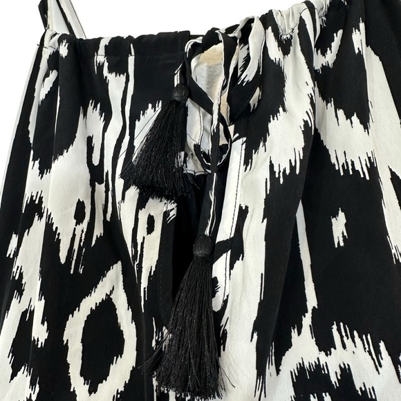 Athleta Ikat Bloom Ripple Maxi Dress Black White S - Picture 11 of 14